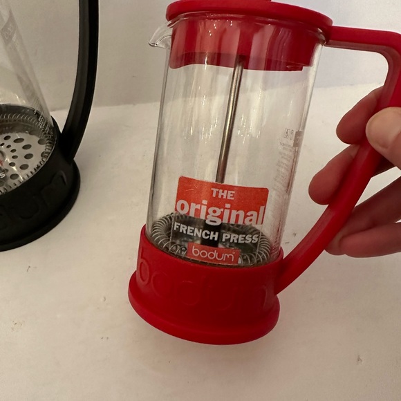 Set of 2 gently used body French coffee presses one full size one mini - Picture 2 of 11